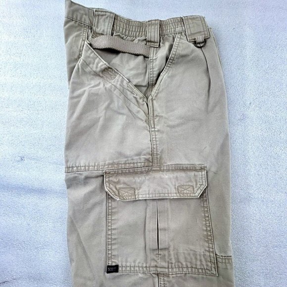 5.11 Tactical Cotton Canvas Pants Men’s 32x32 Khaki Style 74251 Workwear Fishing - Picture 15 of 16